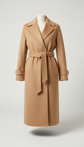 Cappotto in cashmere con cintura