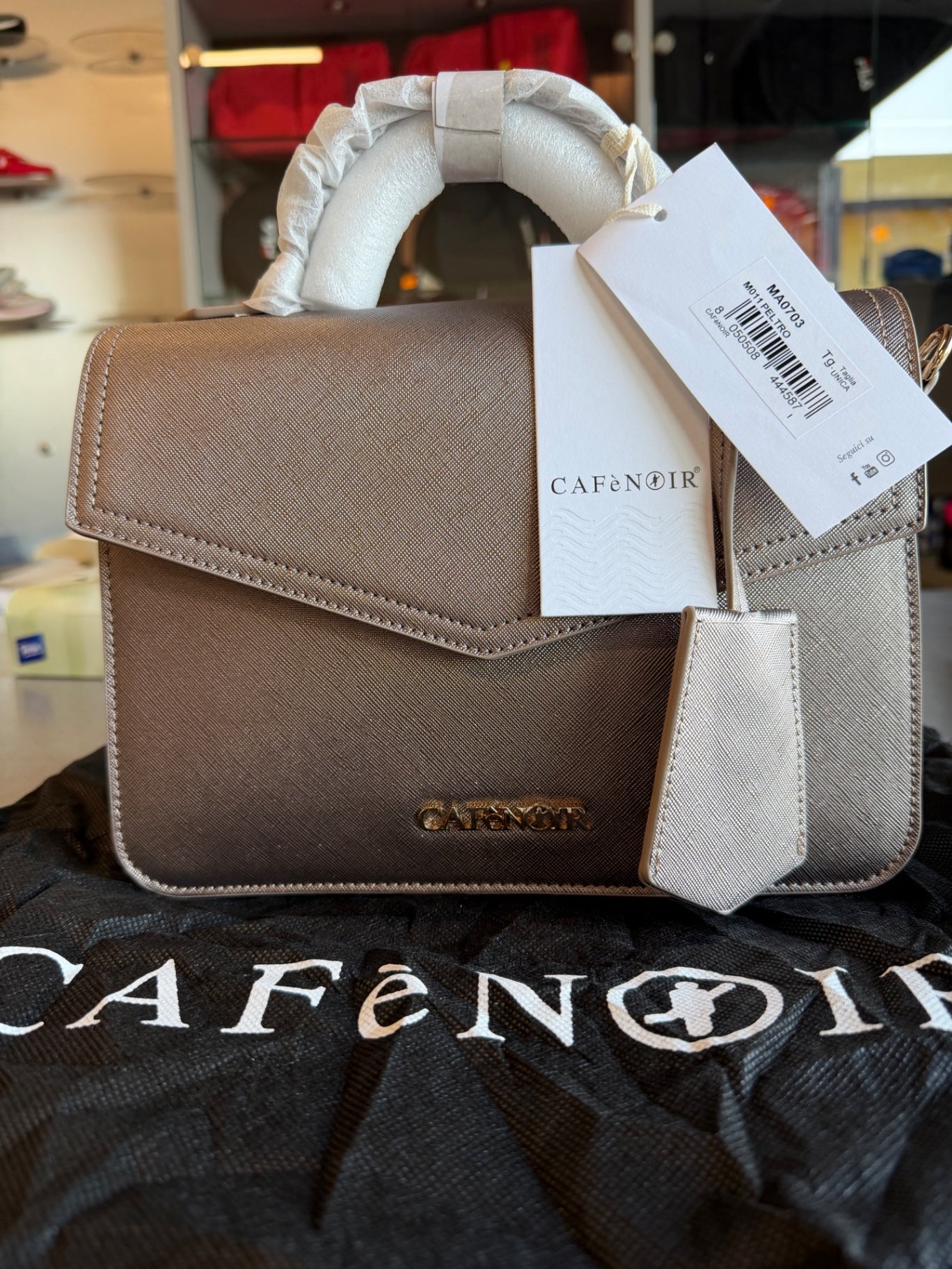 Borsa CafèNoir — Peltro saffiano