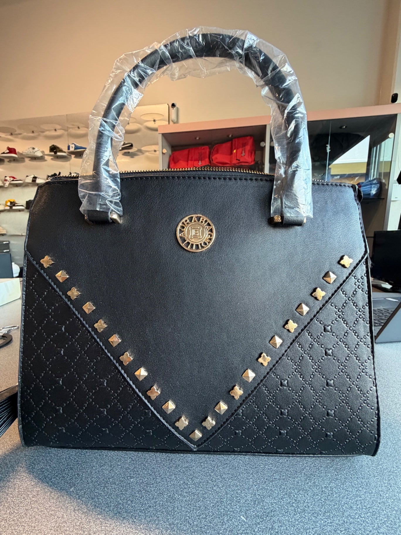 Bauletto Laura Biagiotti — Nero borchie