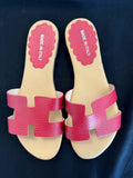 Sandalo H — Rosso martellato