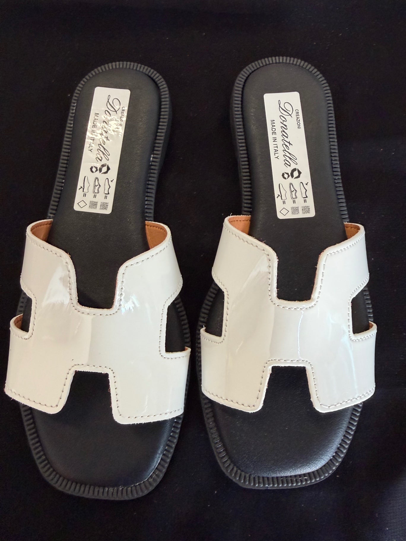 Sandalo H — Bianco lucido