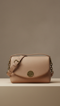 Borsa crossbody sabbia effetto soft