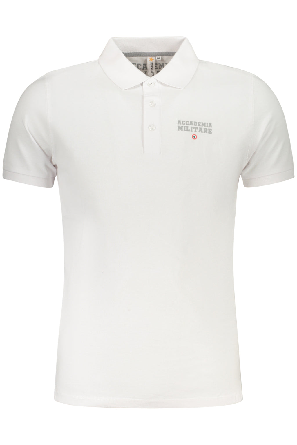 ACCADEMIA MILITARE POLO MANICHE CORTE UOMO BIANCO