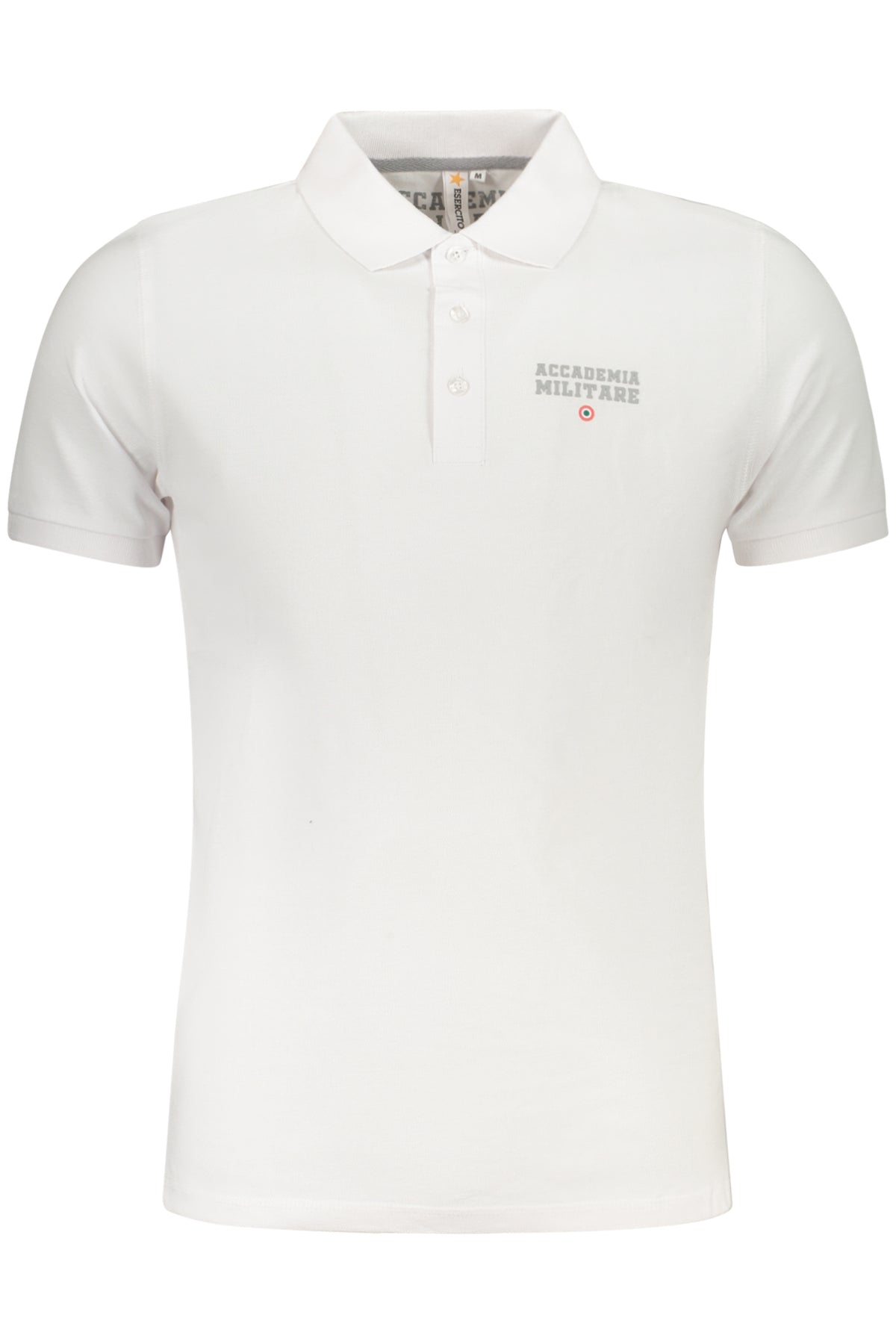 ACCADEMIA MILITARE POLO MANICHE CORTE UOMO BIANCO
