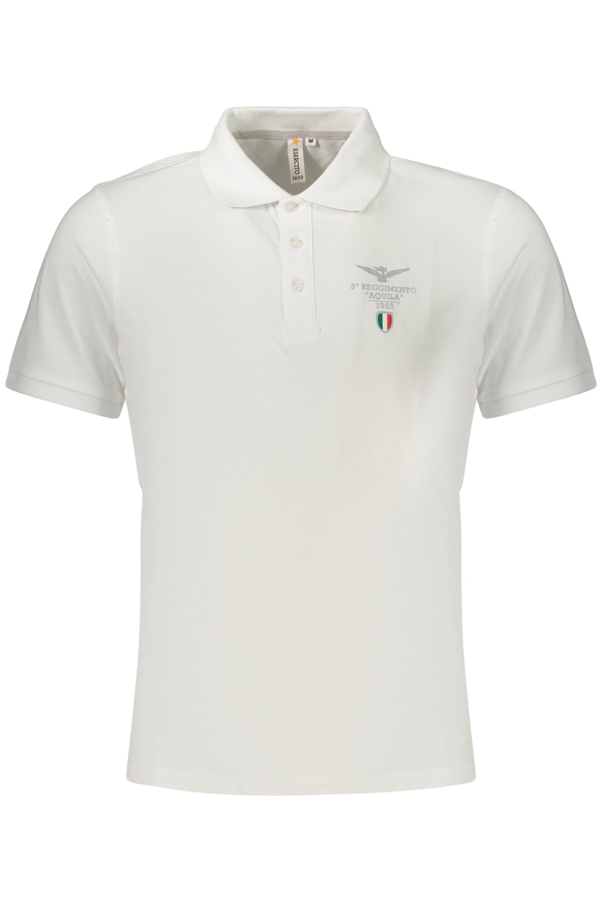 ACCADEMIA MILITARE POLO MANICHE CORTE UOMO BIANCO