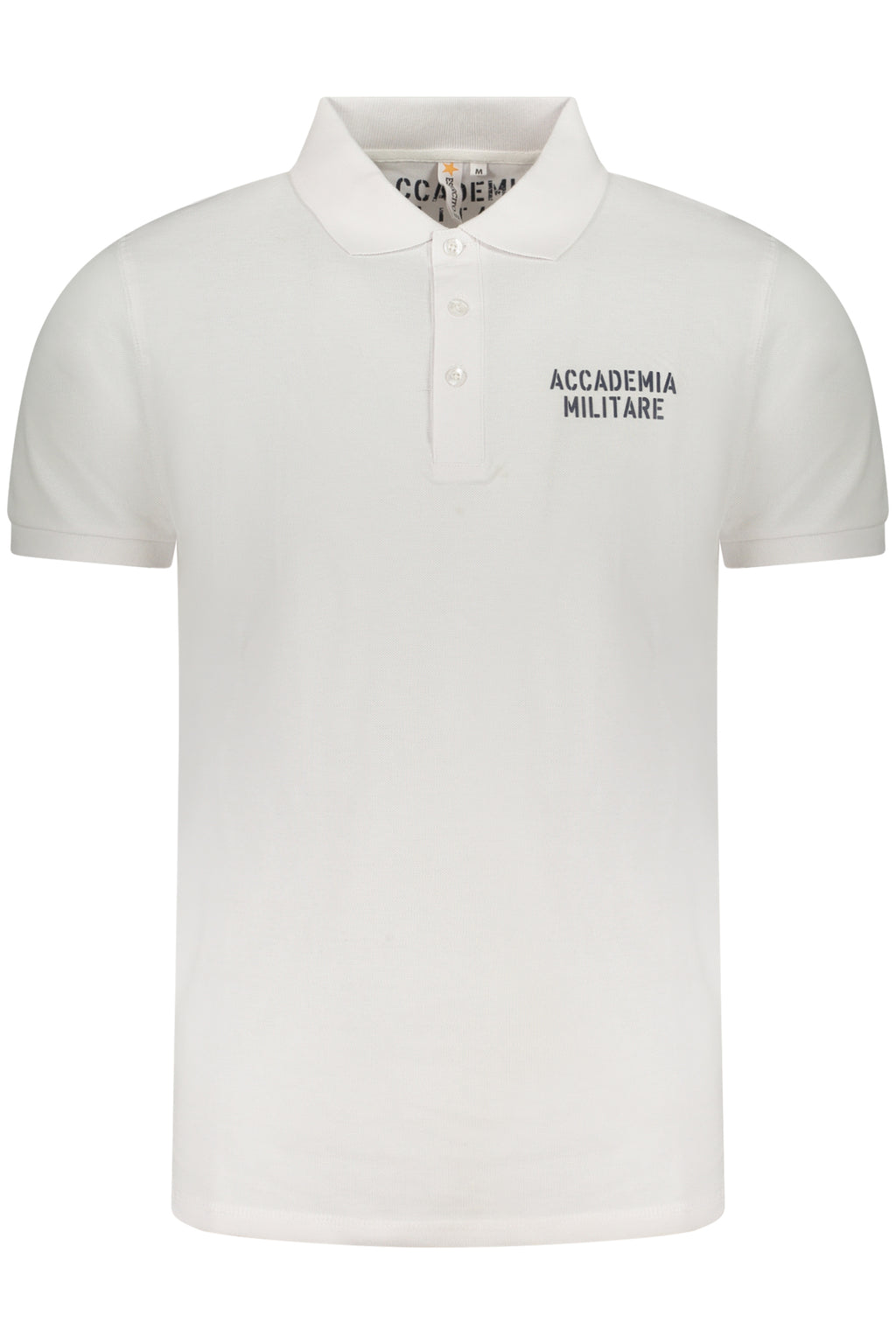 ACCADEMIA MILITARE POLO MANICHE CORTE UOMO BIANCO
