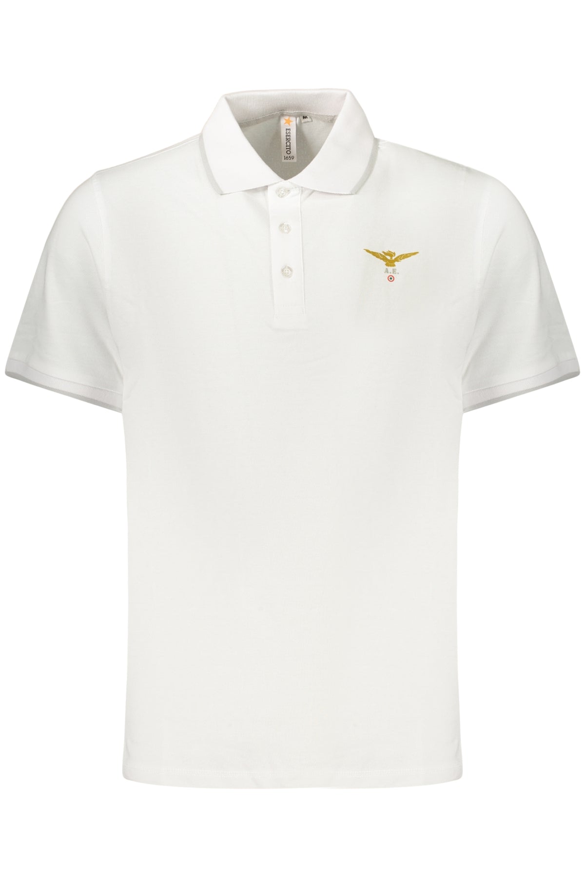 ACCADEMIA MILITARE POLO MANICHE CORTE UOMO BIANCO