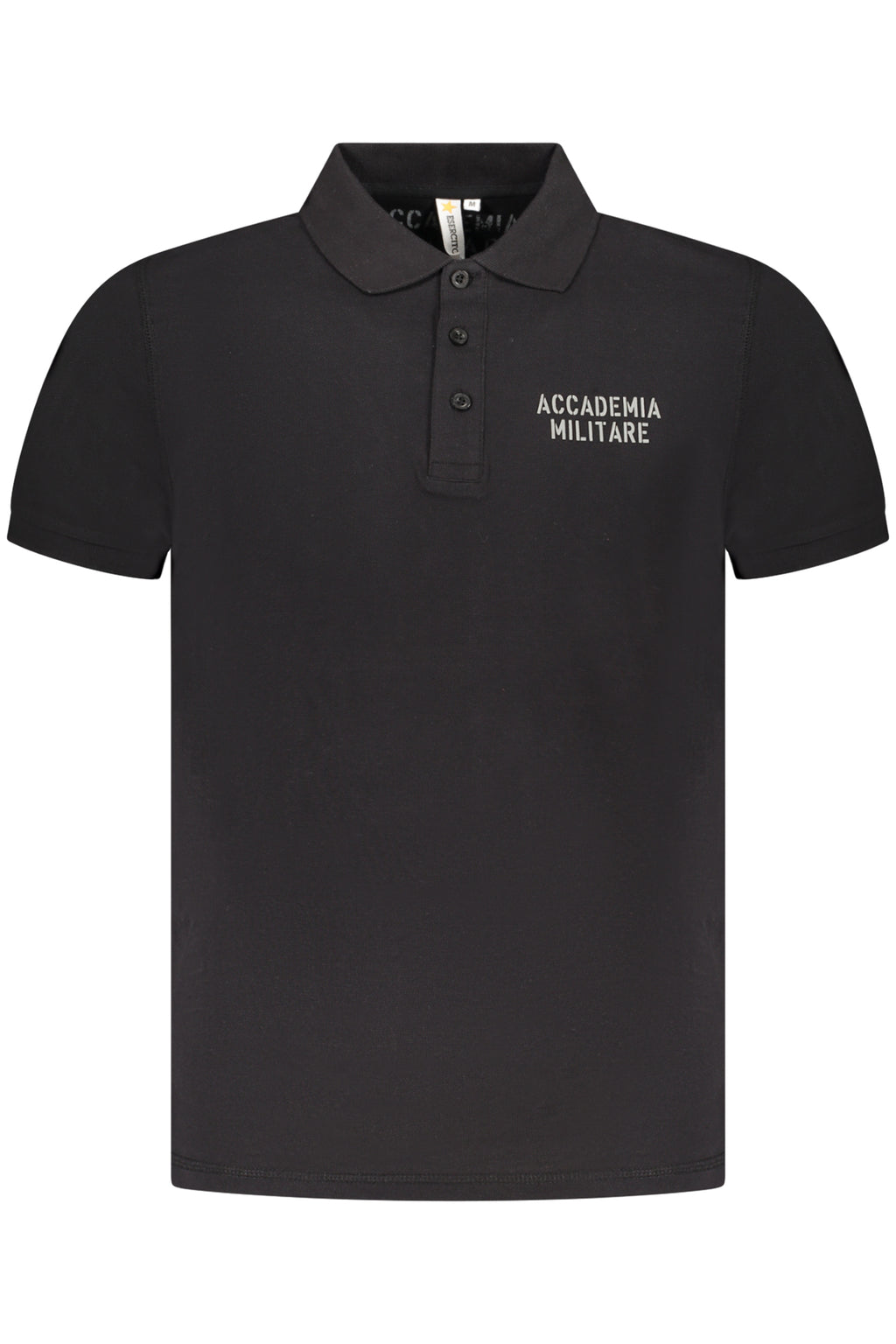 ACCADEMIA MILITARE POLO MANICHE CORTE UOMO NERO