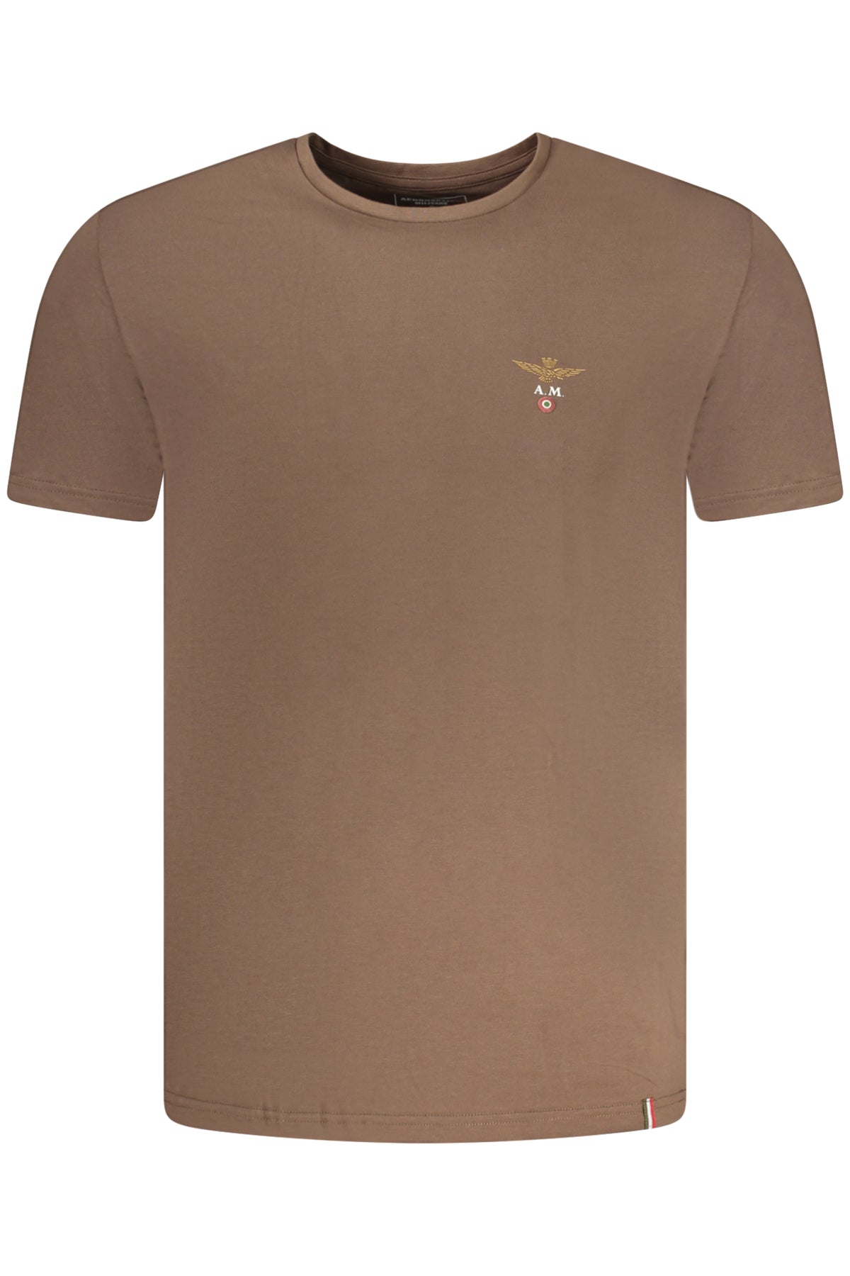 AERONAUTICA MILITARE T-SHIRT ESTERNABILE UOMO MARRONE