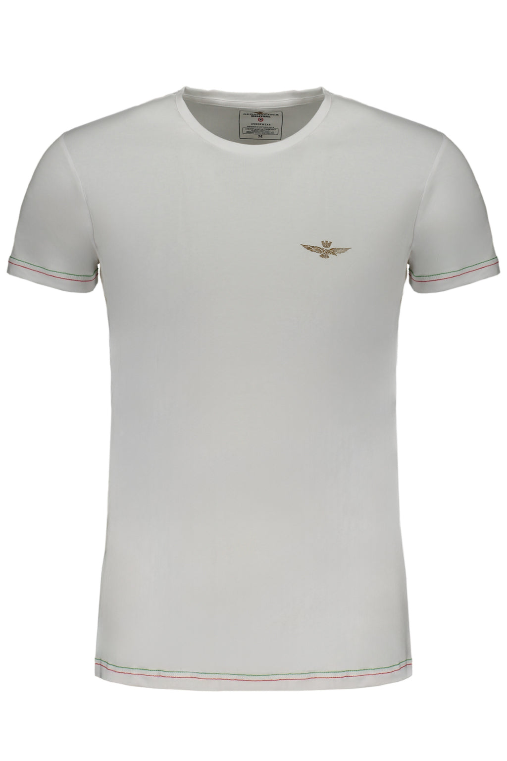 AERONAUTICA MILITARE T-SHIRT MANICHE CORTE UOMO BIANCO