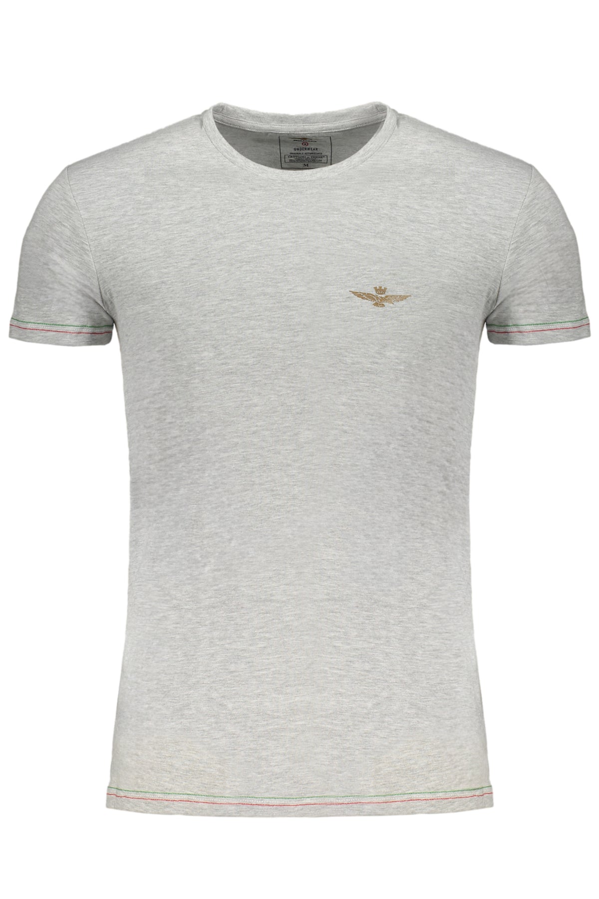 AERONAUTICA MILITARE T-SHIRT MANICHE CORTE UOMO GRIGIO