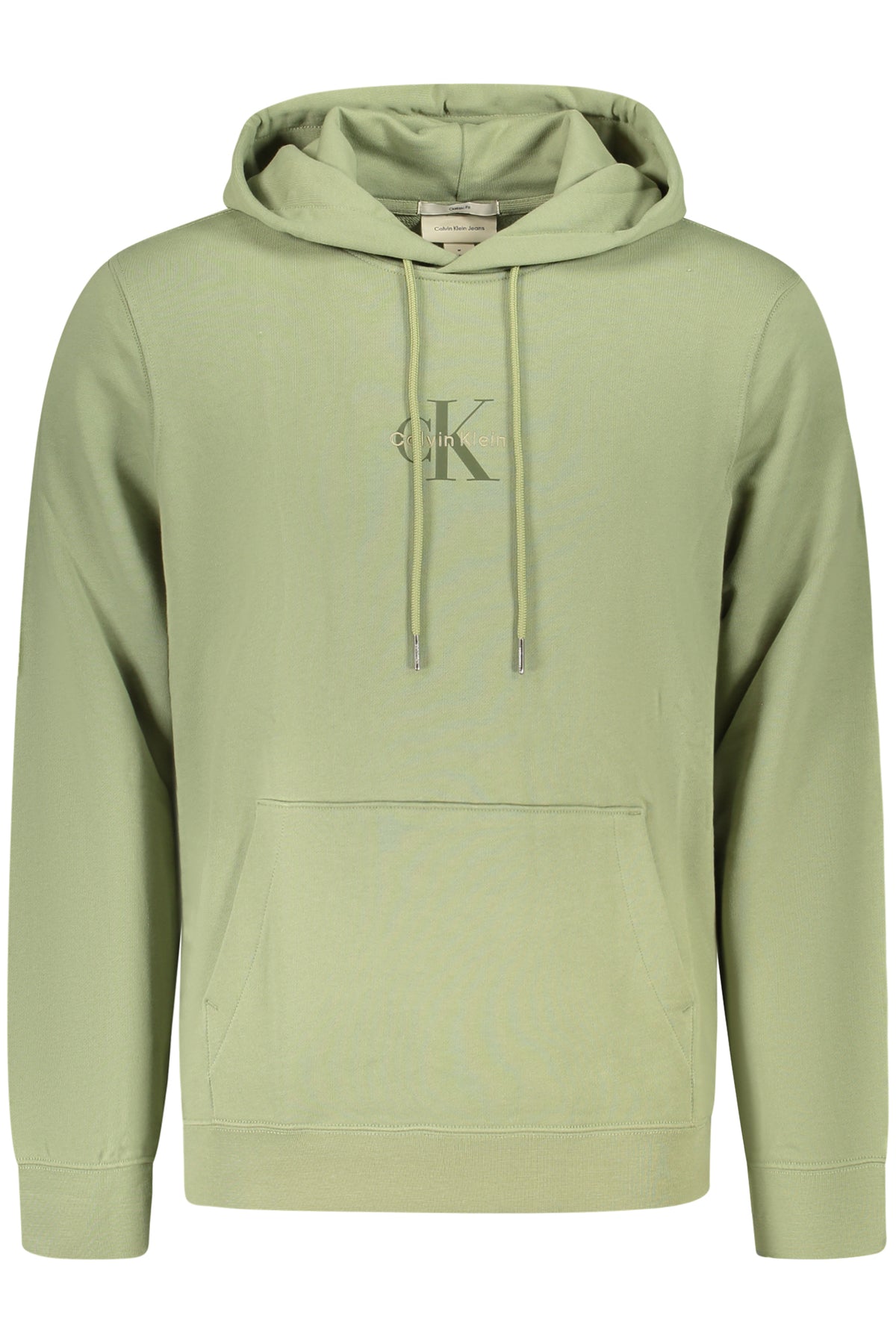 CALVIN KLEIN FELPA SENZA ZIP UOMO VERDE