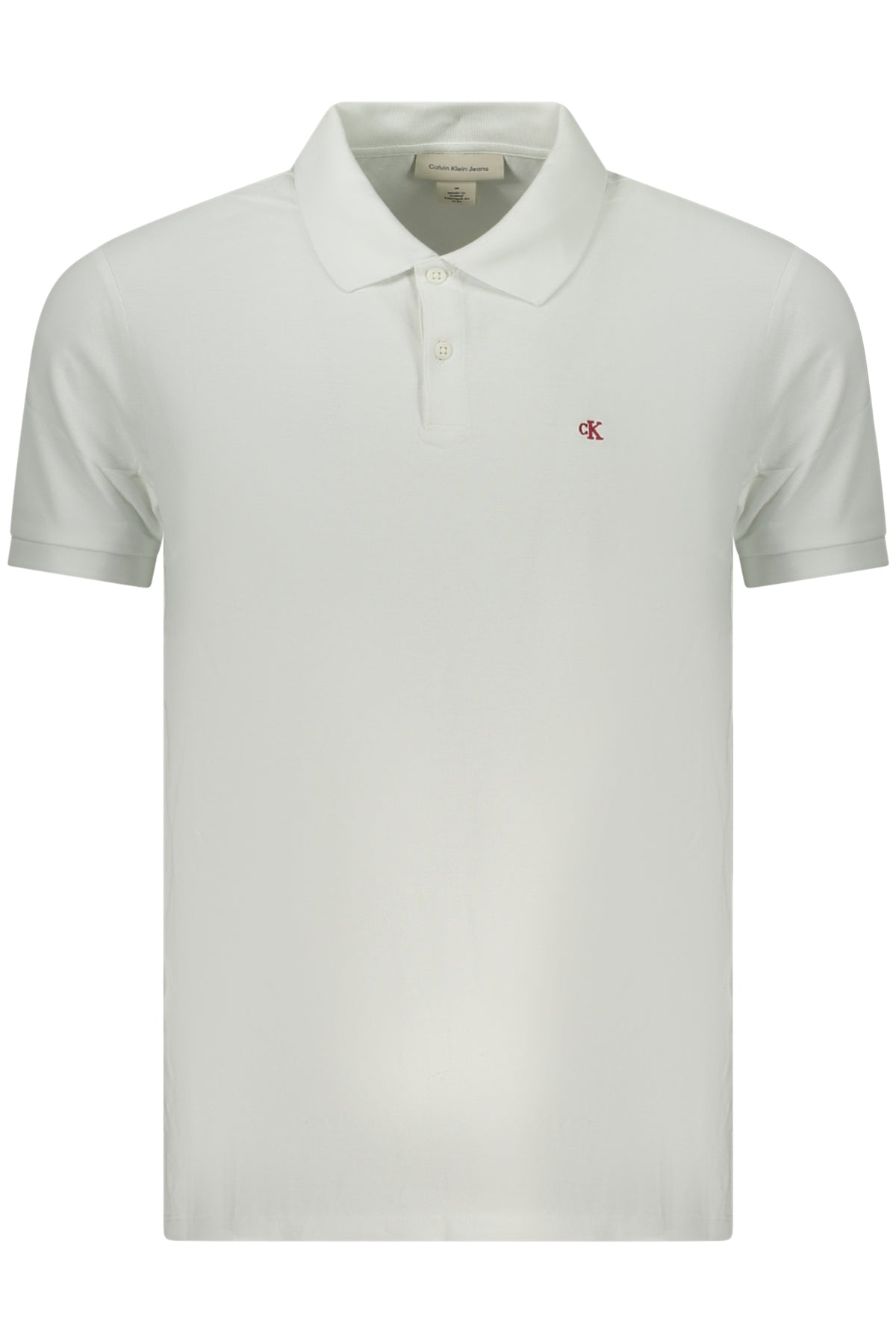 CALVIN KLEIN POLO MANICHE CORTE UOMO BIANCO