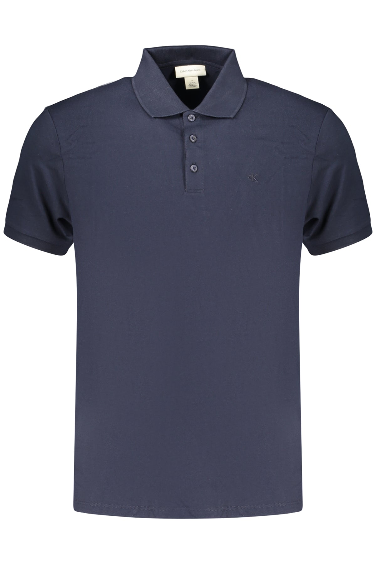 CALVIN KLEIN POLO MANICHE CORTE UOMO BLU