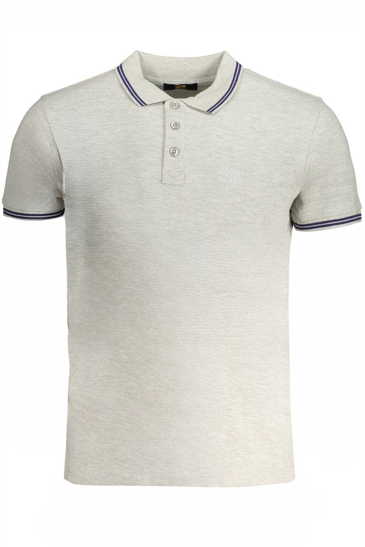 CAVALLI CLASS POLO MANICHE CORTE UOMO GRIGIO