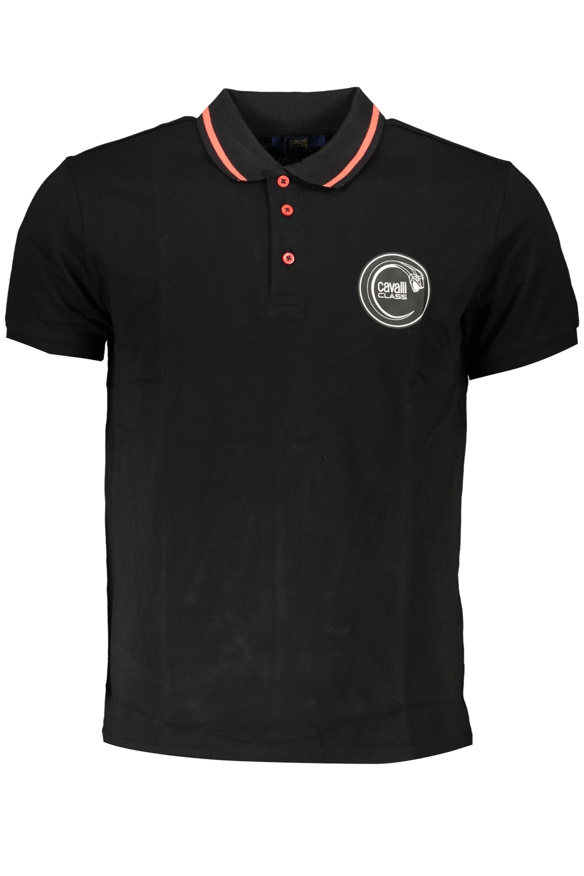 CAVALLI CLASS POLO MANICHE CORTE UOMO NERO