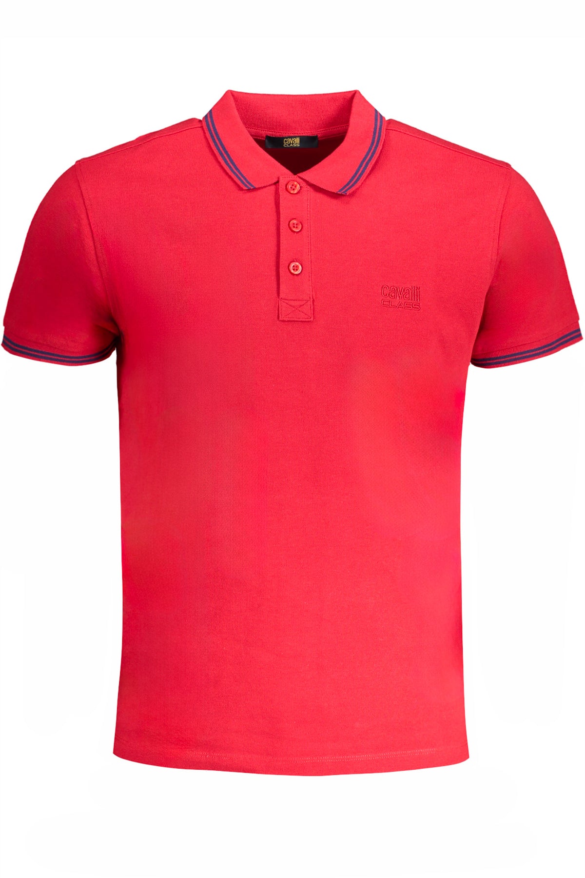 CAVALLI CLASS POLO MANICHE CORTE UOMO ROSSO