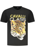 CAVALLI CLASS T-SHIRT MANICHE CORTE UOMO NERO