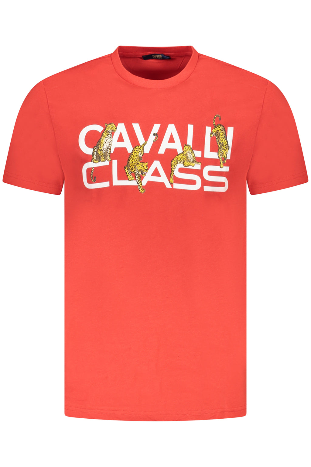 CAVALLI CLASS T-SHIRT MANICHE CORTE UOMO ROSSO