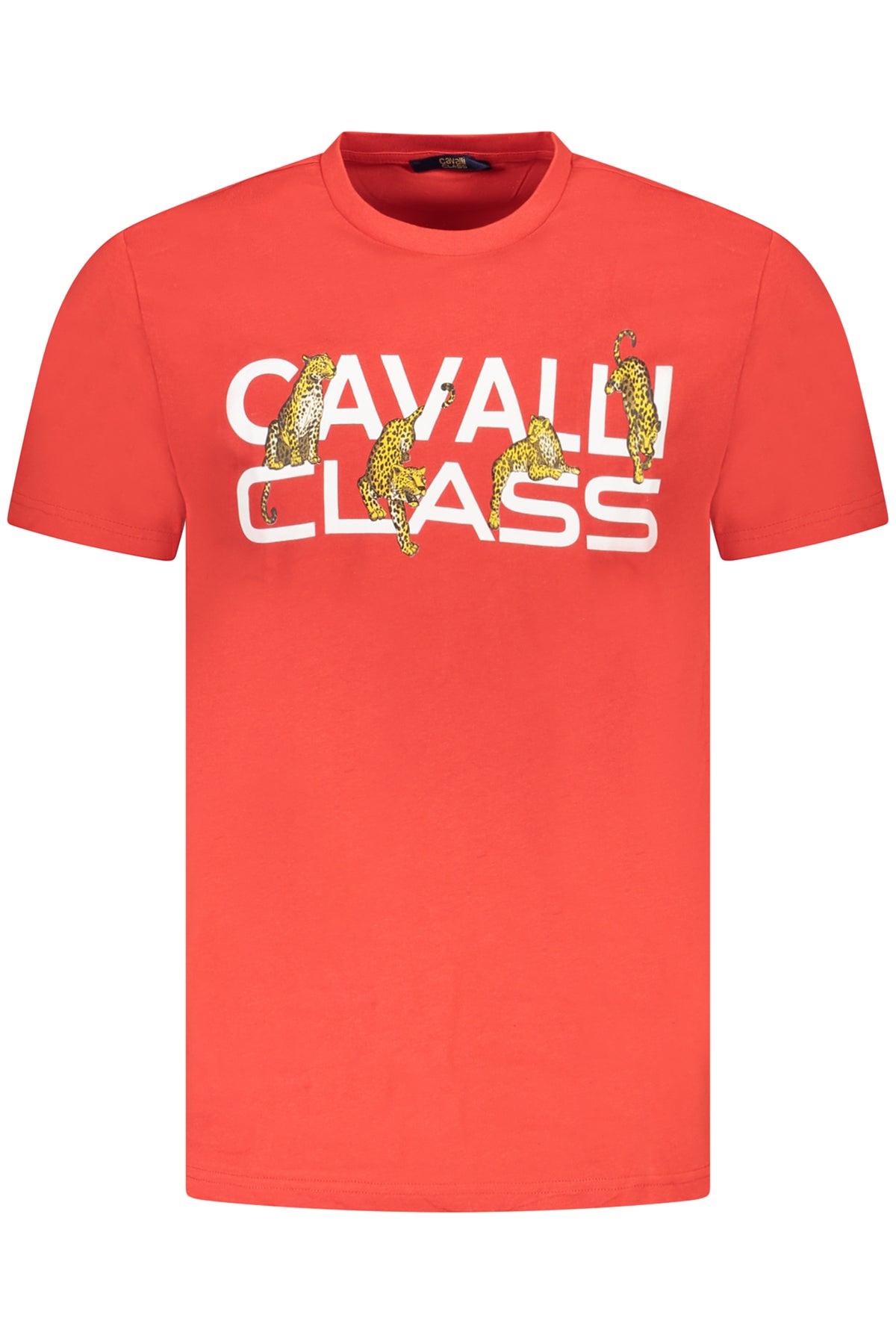 CAVALLI CLASS T-SHIRT MANICHE CORTE UOMO ROSSO