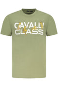 CAVALLI CLASS T-SHIRT MANICHE CORTE UOMO VERDE