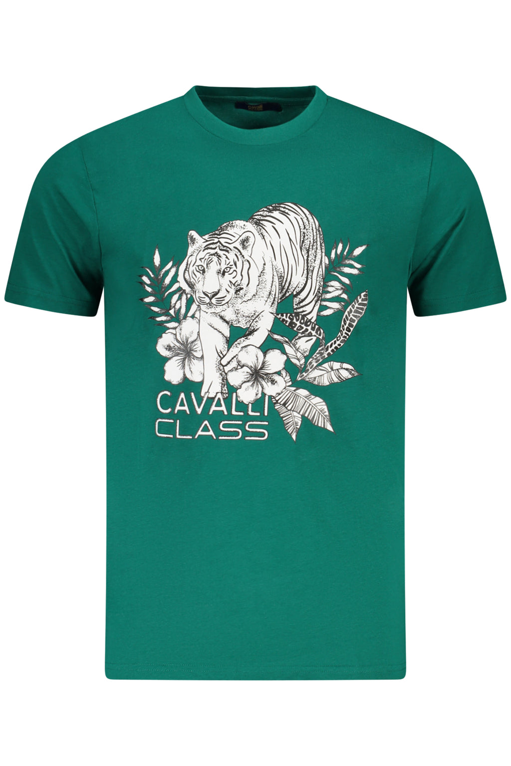 CAVALLI CLASS T-SHIRT MANICHE CORTE UOMO VERDE