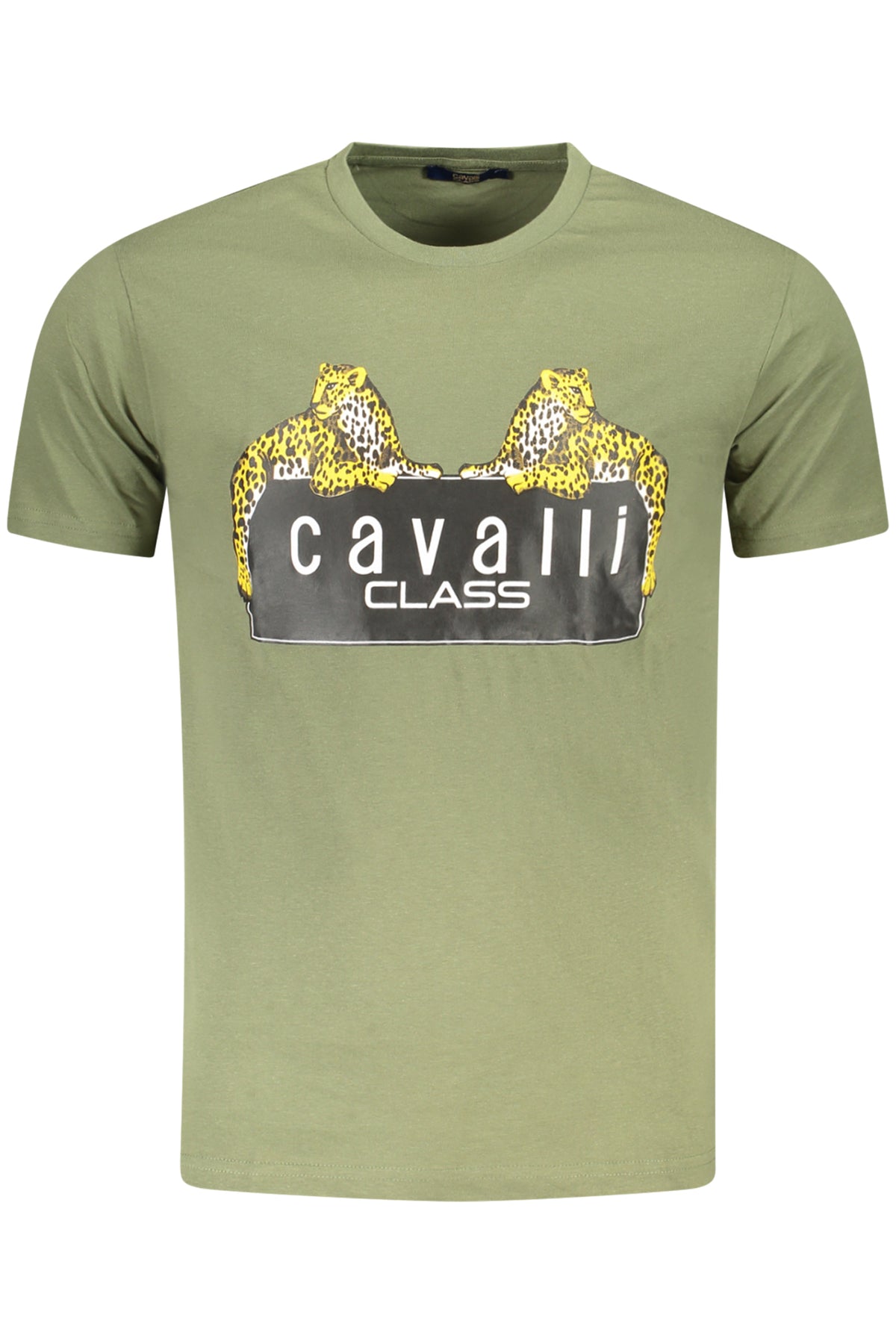 CAVALLI CLASS T-SHIRT MANICHE CORTE UOMO VERDE