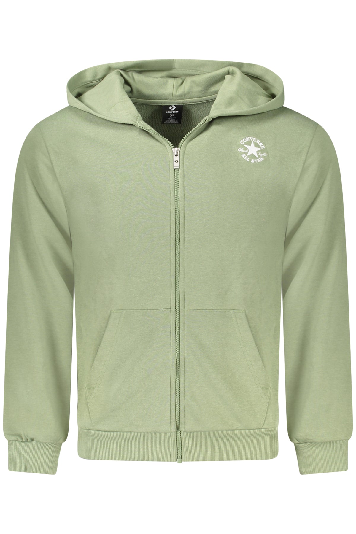CONVERSE FELPA CON ZIP BAMBINO VERDE