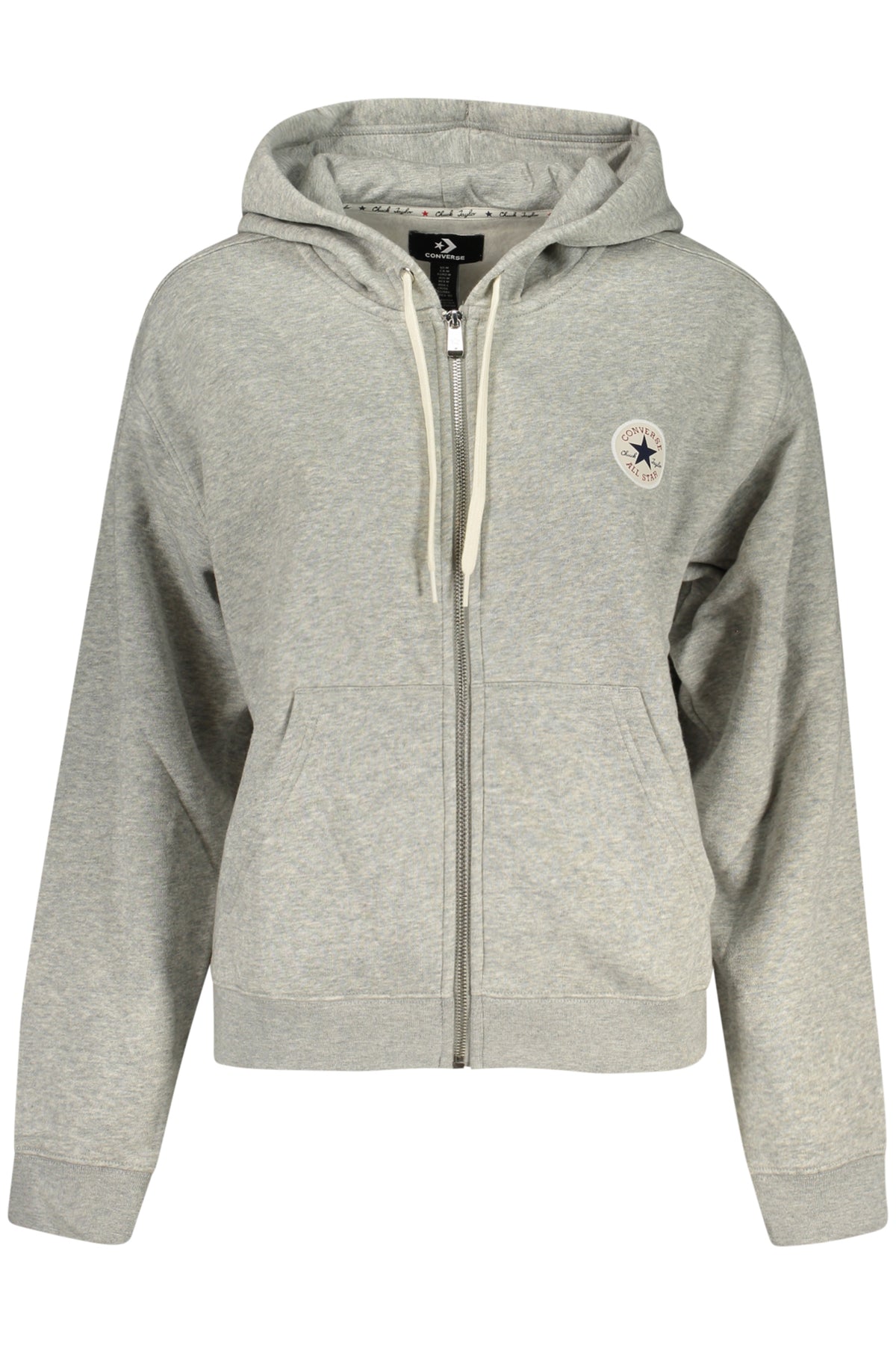 CONVERSE FELPA CON ZIP DONNA GRIGIO