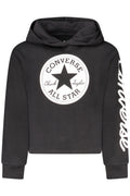 CONVERSE FELPA SENZA ZIP BAMBINA NERO