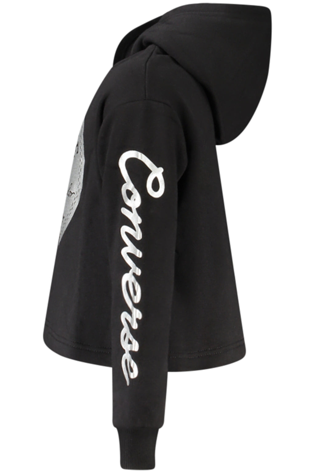 CONVERSE FELPA SENZA ZIP BAMBINA NERO