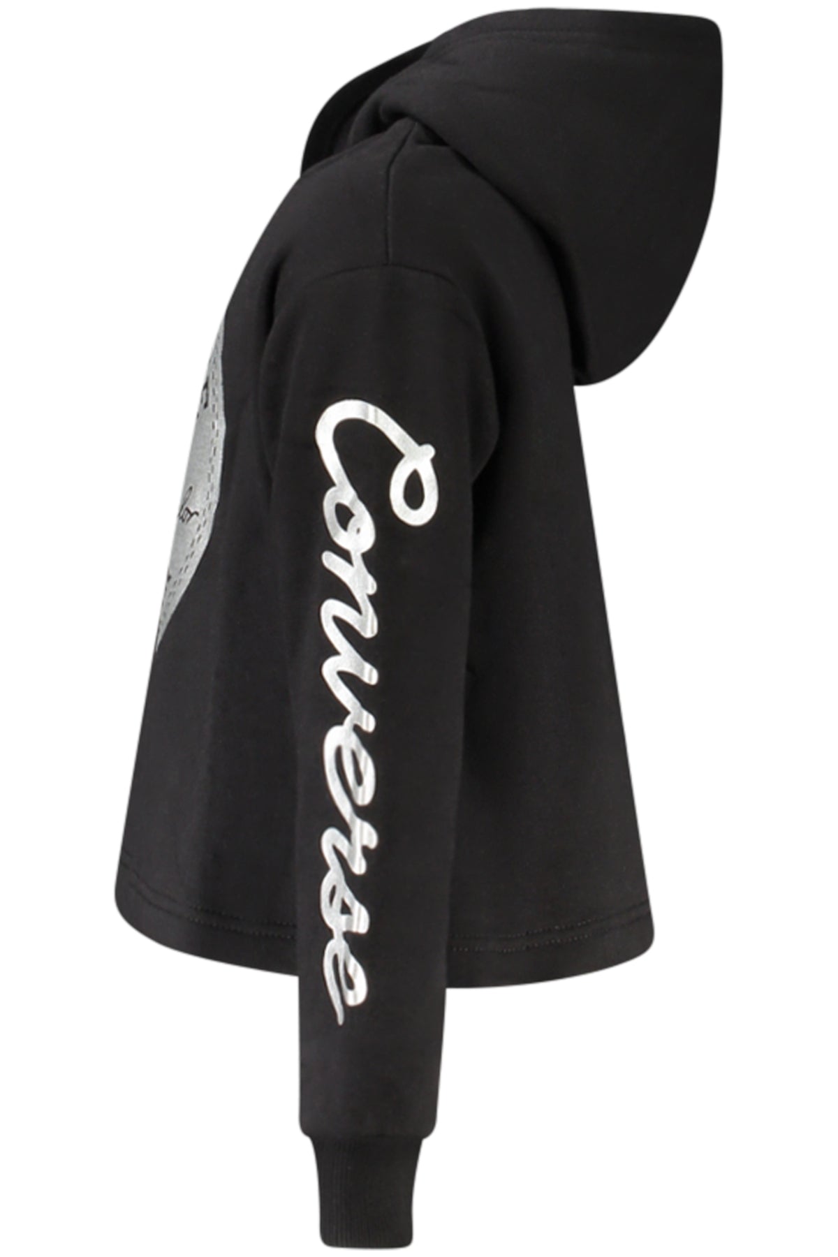 CONVERSE FELPA SENZA ZIP BAMBINA NERO