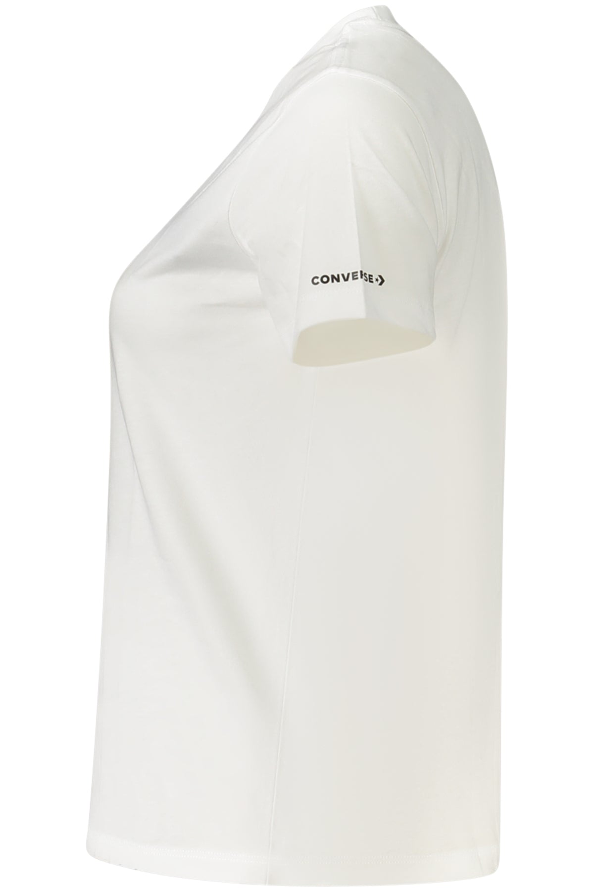 CONVERSE T-SHIRT MANICHE CORTE BAMBINA BIANCO