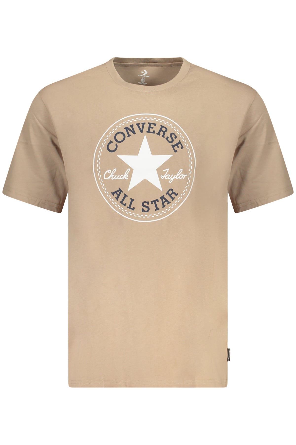 CONVERSE T-SHIRT MANICHE CORTE UOMO BEIGE
