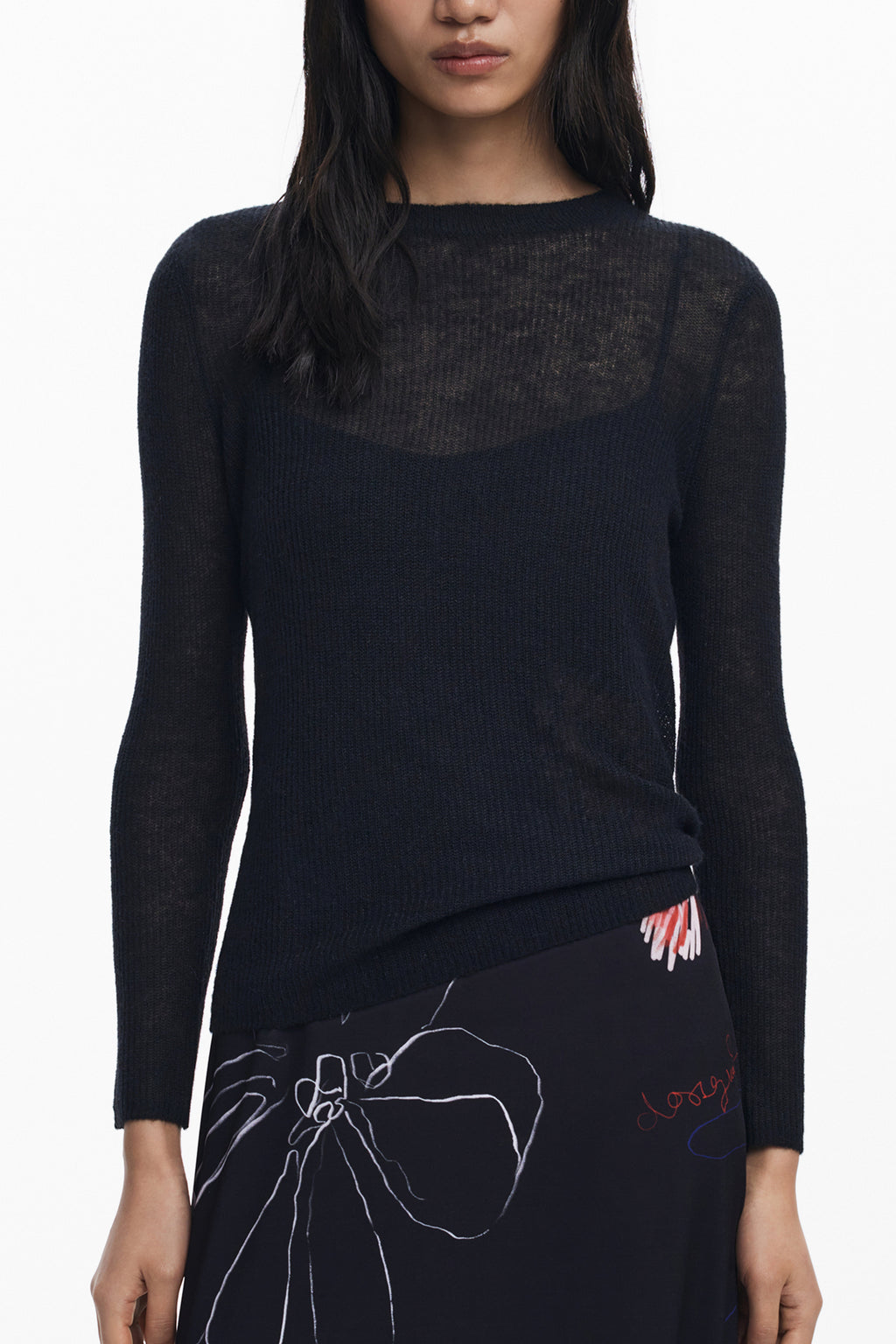 DESIGUAL ABITO LUNGO DONNA NERO