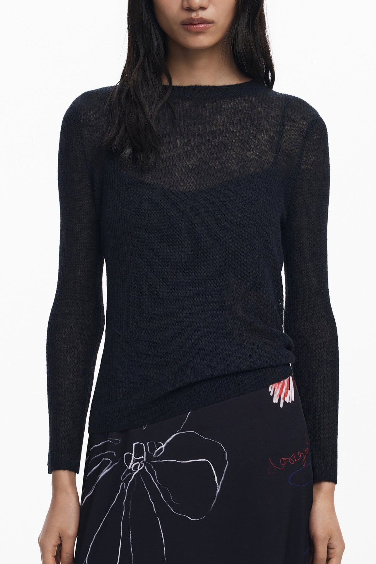 DESIGUAL ABITO LUNGO DONNA NERO