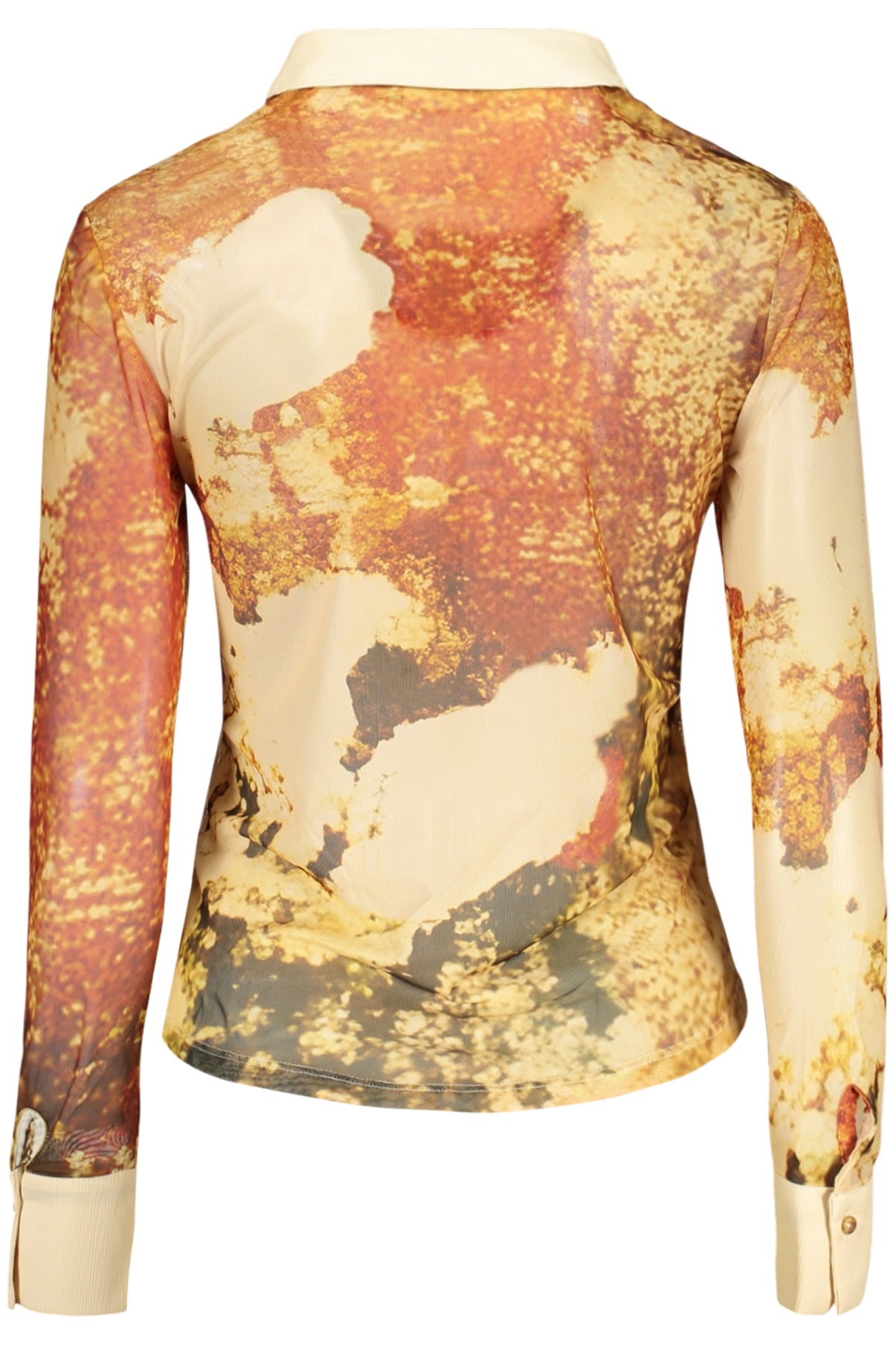 DESIGUAL CAMICIA MANICHE LUNGHE DONNA BEIGE