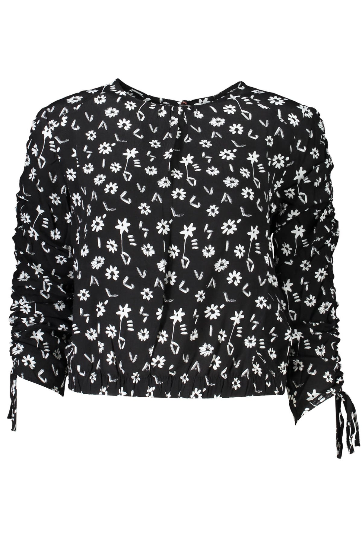 DESIGUAL CAMICIA MANICHE LUNGHE DONNA NERO