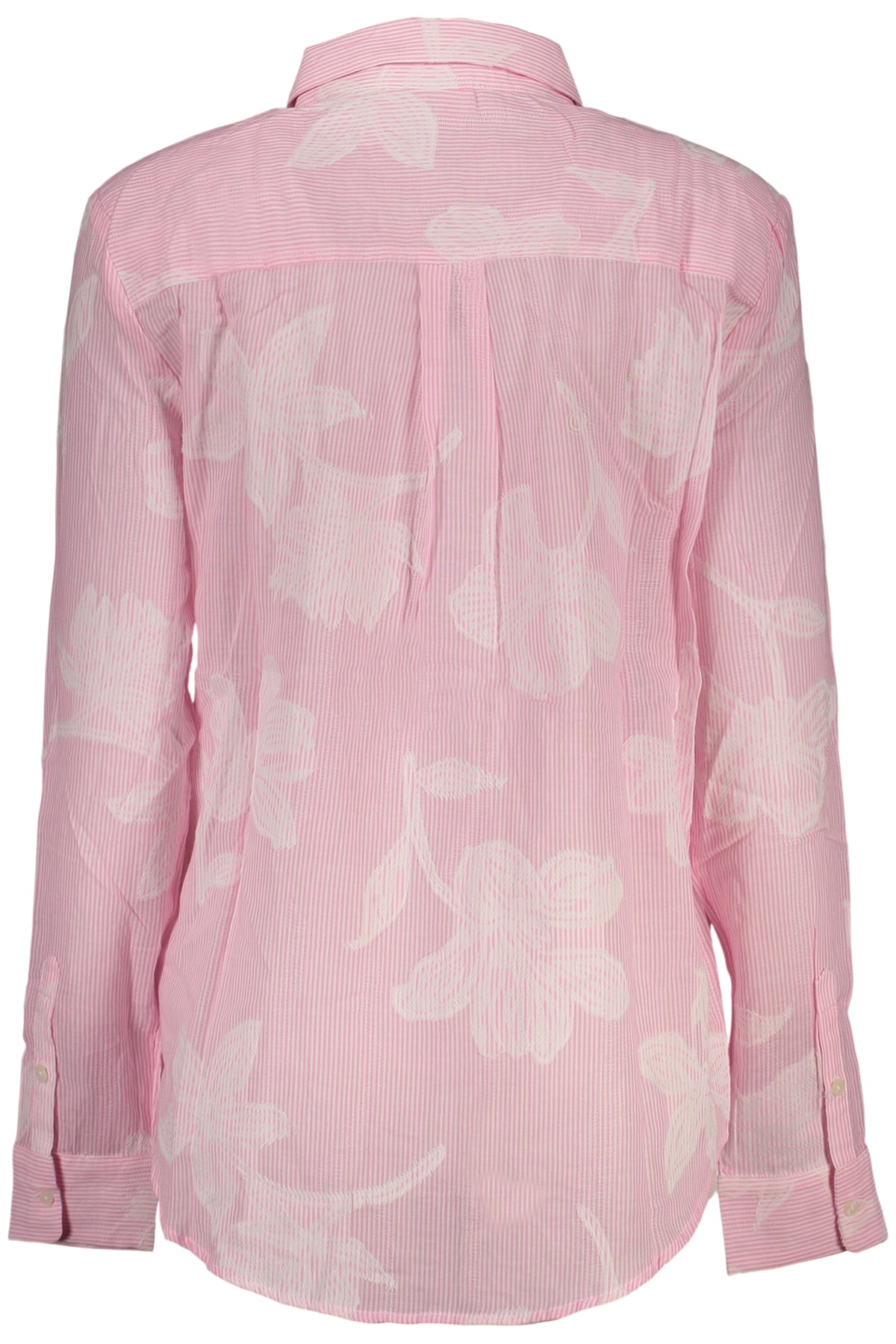 DESIGUAL CAMICIA MANICHE LUNGHE DONNA ROSA