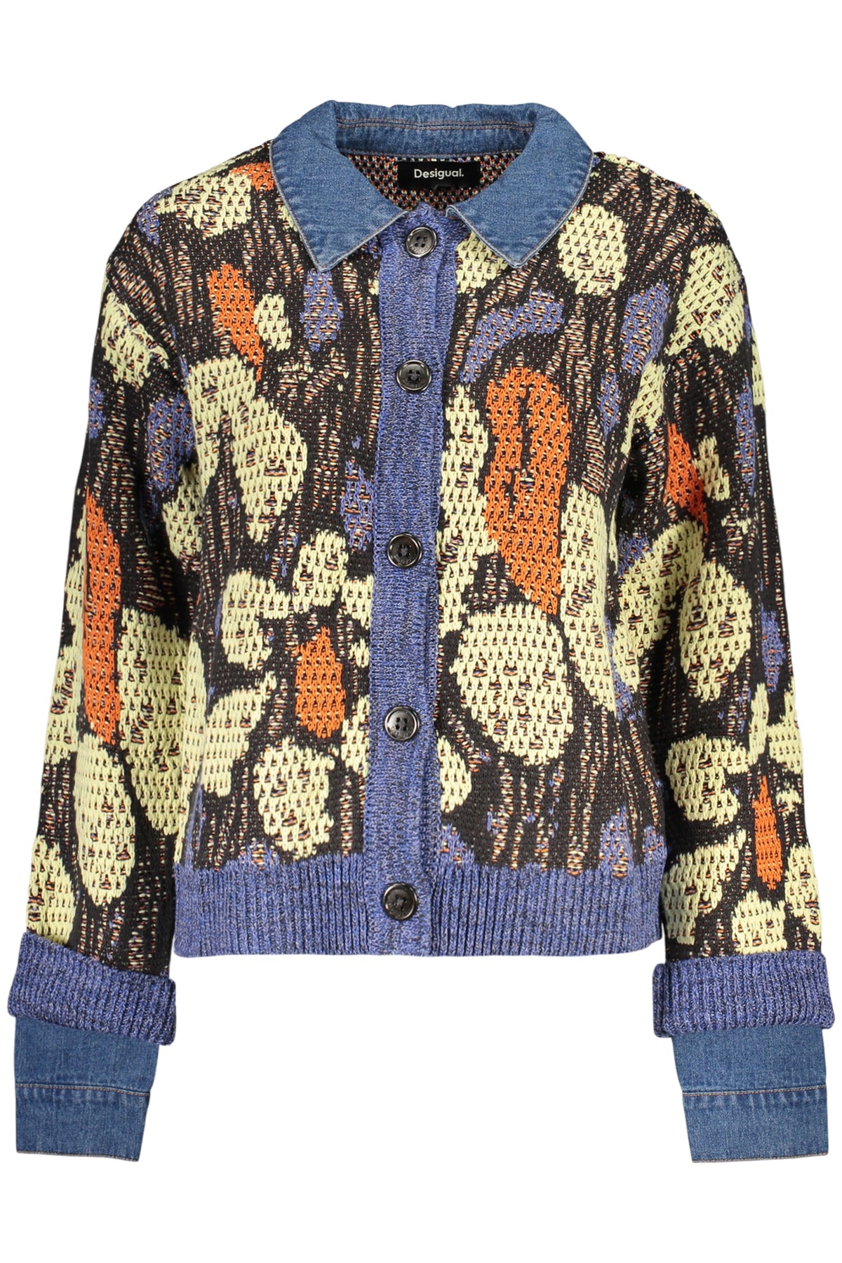 DESIGUAL CARDIGAN DONNA BLU
