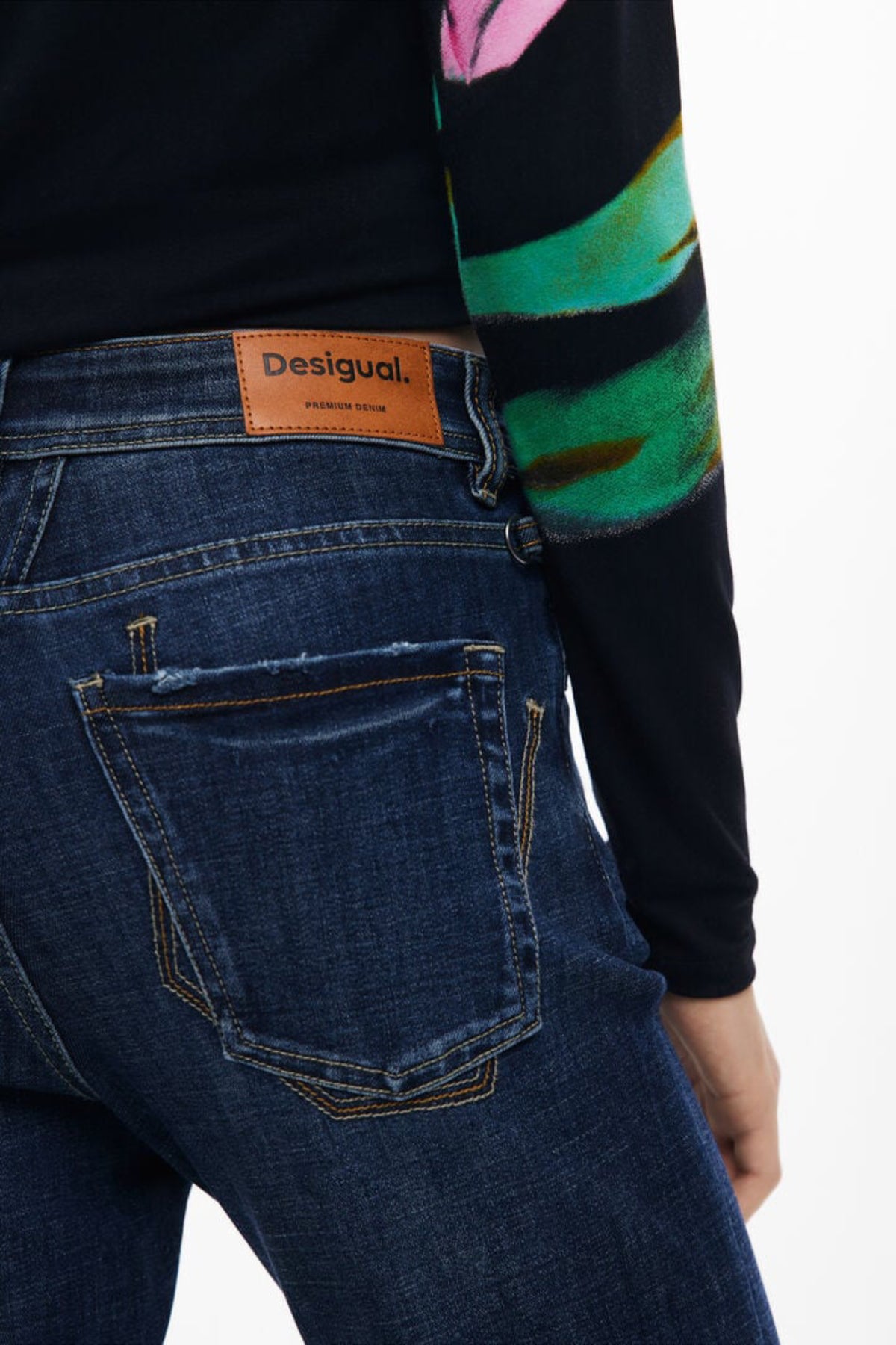 DESIGUAL JEANS DENIM DONNA BLU