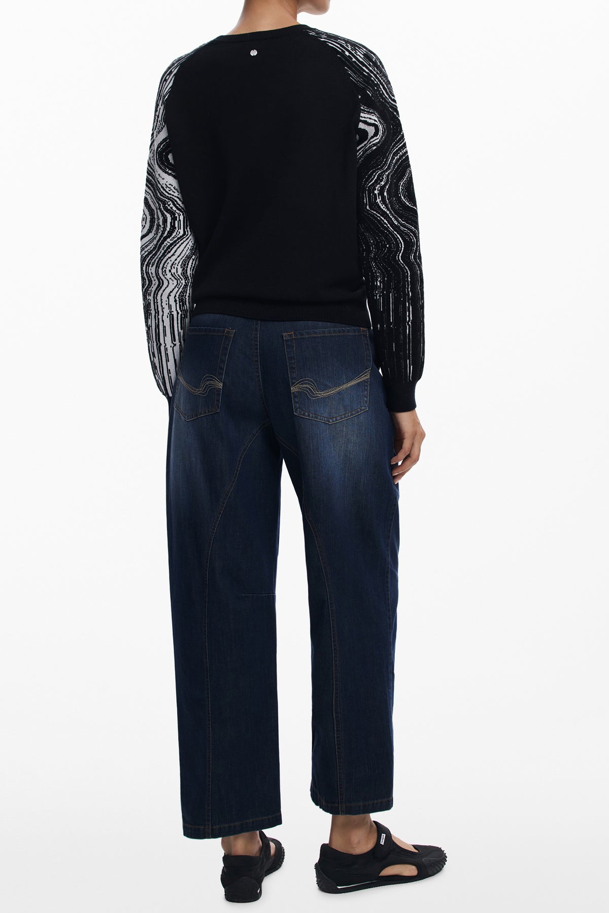 DESIGUAL MAGLIA DONNA NERO