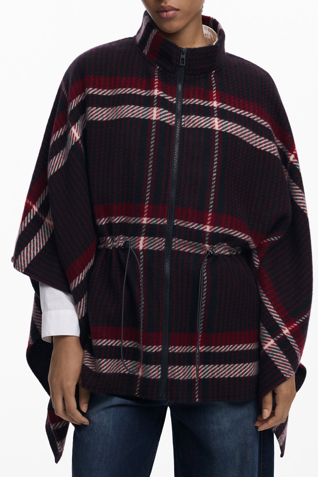 DESIGUAL PONCHO DONNA NERO