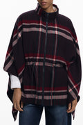 DESIGUAL PONCHO DONNA NERO