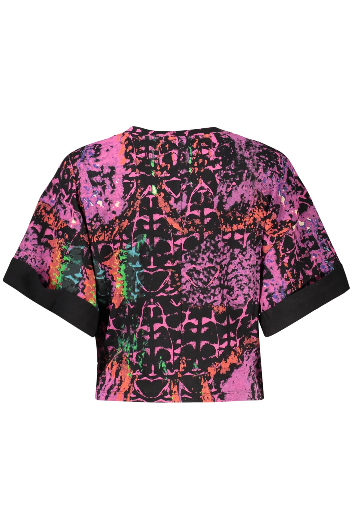 DESIGUAL T-SHIRT MANICHE CORTE DONNA VIOLA