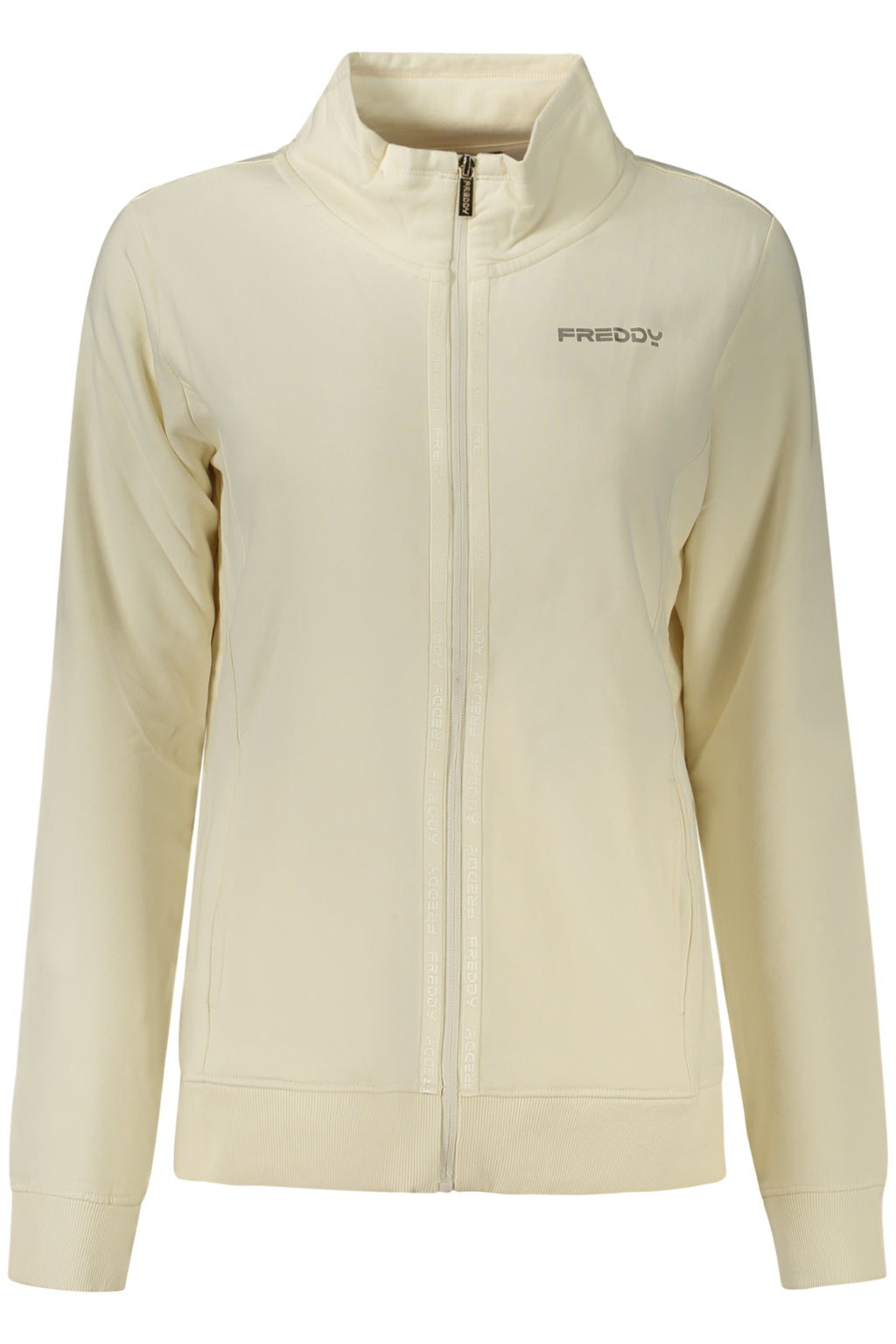 FREDDY FELPA CON ZIP DONNA BIANCO
