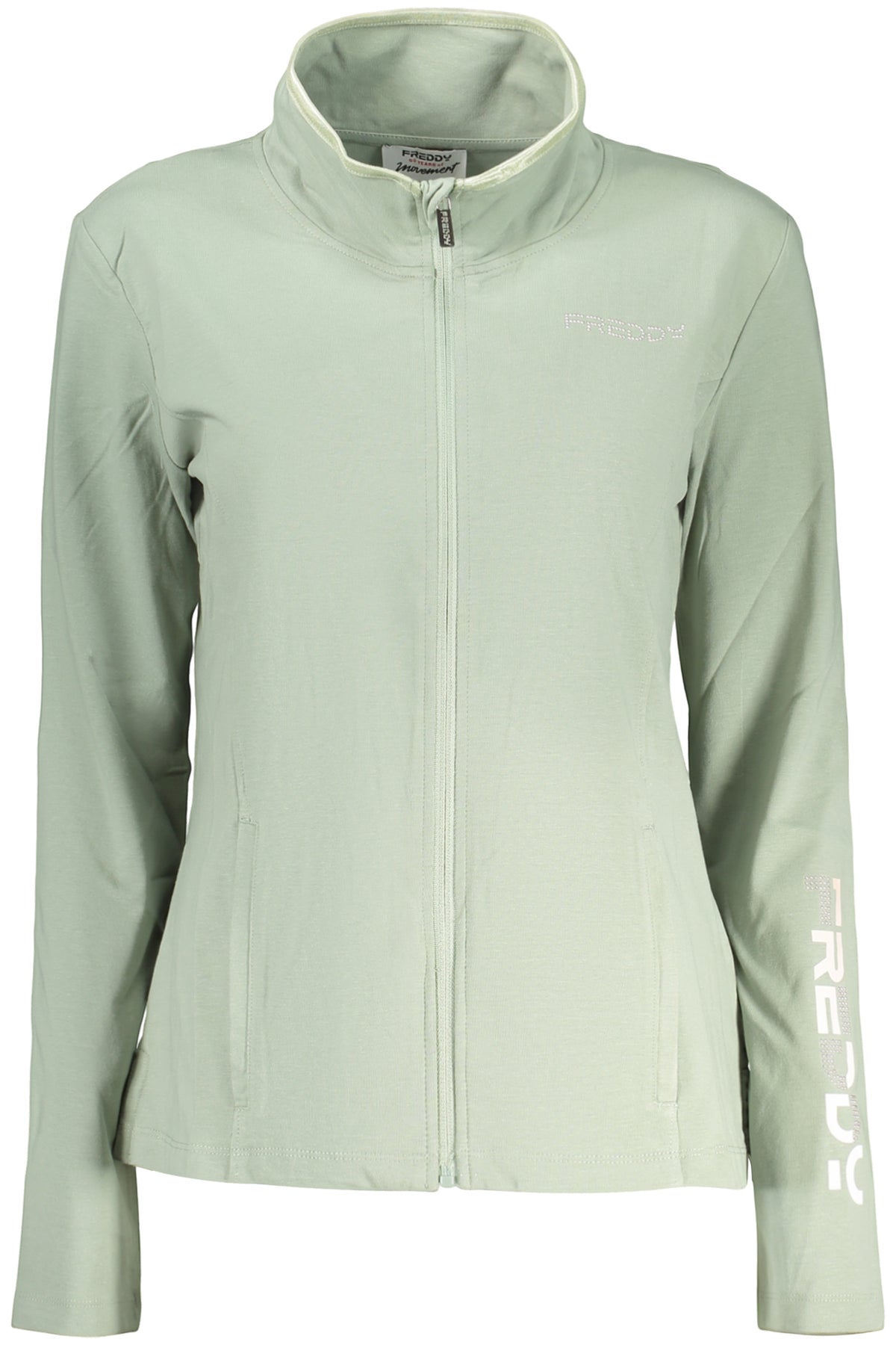 FREDDY FELPA CON ZIP DONNA VERDE