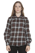 GANT CAMICIA MANICHE LUNGHE DONNA MARRONE