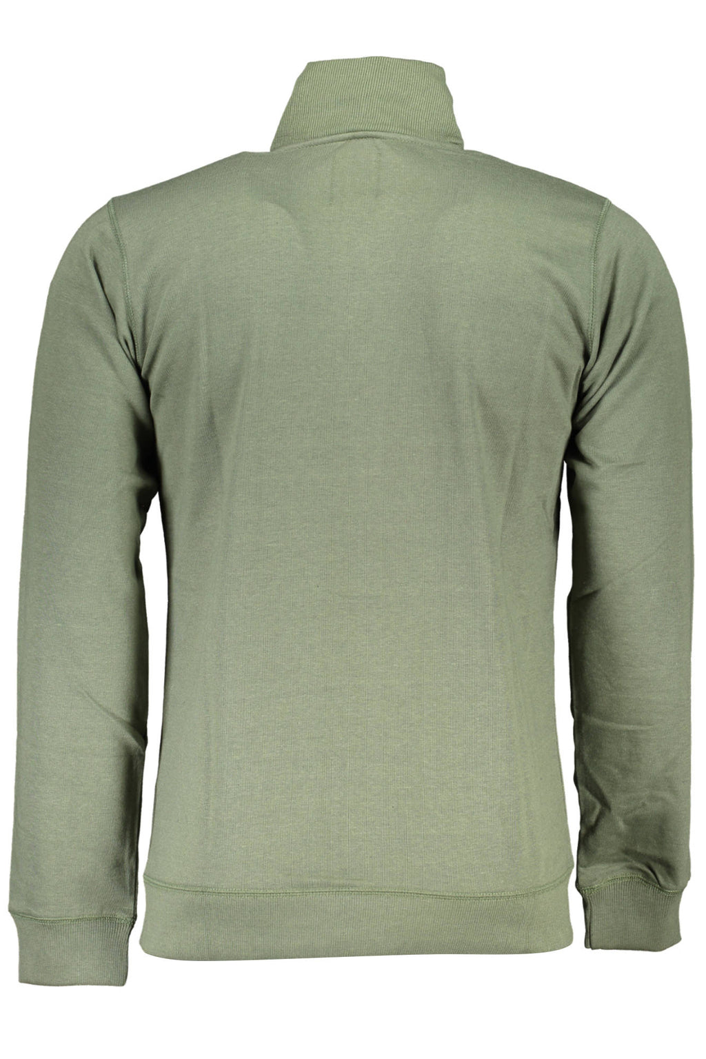 GIAN MARCO VENTURI FELPA CON ZIP UOMO VERDE