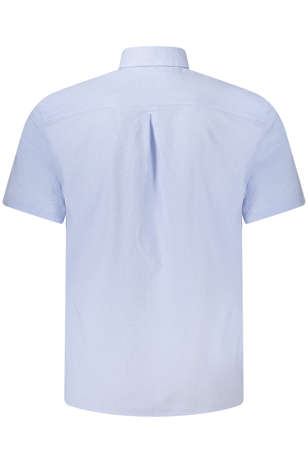 GUESS JEANS CAMICIA MANICHE CORTE UOMO AZZURRO
